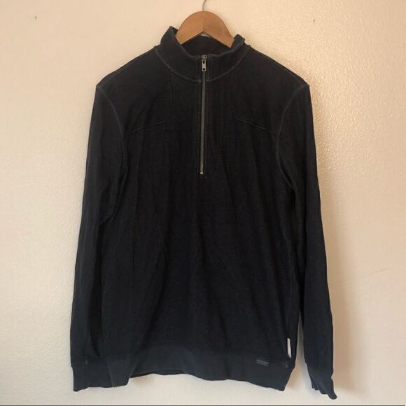 MERREL Selectwick 3/4 Zip Navy Sweater Medium - Picture 1 of 15